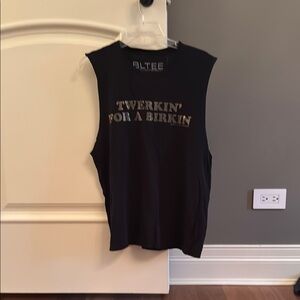 BLTEE Black Sleeveless Graphic Top